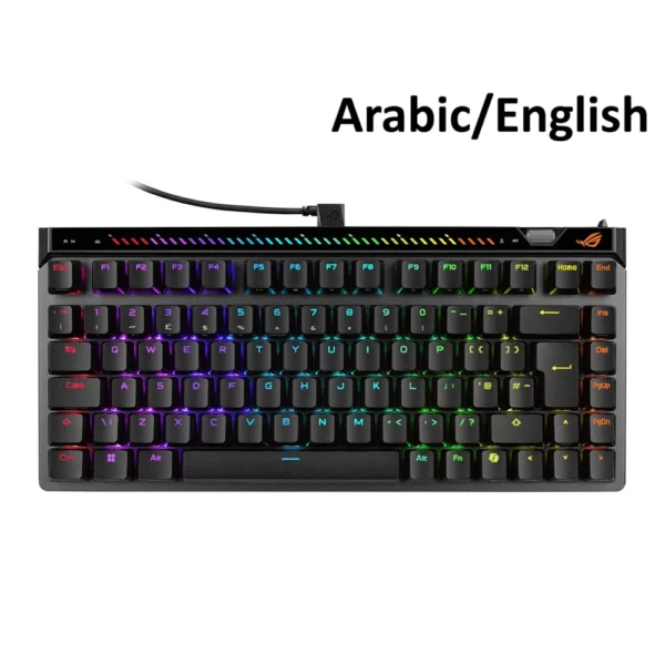 ASUS M705 ROG Falchion Ace 75 HE – Black 75% Wired Analog Gaming Keyboard – Magnetic Switch (Arabic/English)