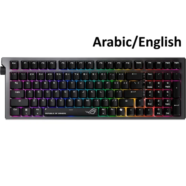 ASUS X903 ROG Strix Morph 96 Wireless Gaming Keyboard, Tri-mode Connectivity, Black, Arabic/English