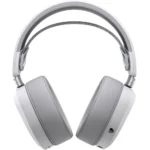 ⁦ASUS A501 ROG Pelta Tri-mode RGB Wireless SpeedNova Gaming Headset, White – 50mm Driver, 309g – Fabric Ear Cushions⁩ - الصورة ⁦6⁩