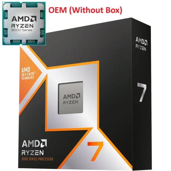 AMD Ryzen 7 9850X3D Gaming Desktop Processor (OEM) Without Box