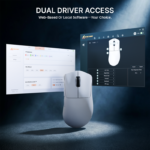 ⁦ماوس أتاك شارك في ثمانية اللاسلكي للألعاب بتصميم مريح لليد اليمنى وخفة وزن فائقة بدقة تصل إلى اثنان وأربعون ألف دي بي آي⁩ - الصورة ⁦2⁩