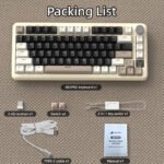 ⁦لوحة مفاتيح ميكانيكية ATTACK SHARK X85PRO بنظام Tri-mode مع هيكل Gasket - 75%⁩ - الصورة ⁦9⁩