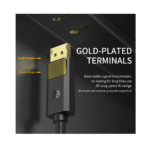 ⁦Jasoz A121 DisplayPort to HDMI Cable 4K 30Hz, 1.5m⁩ - الصورة ⁦3⁩
