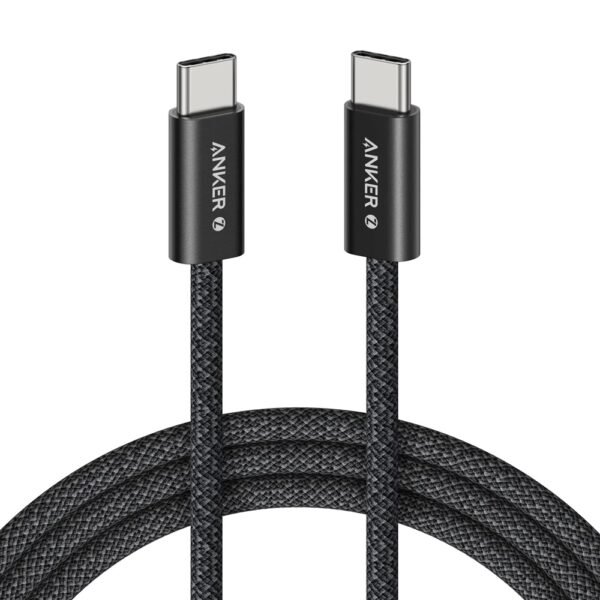 Anker A8060 Zolo USB-C to USB-C 240W Braided Fast Charging Cable, 3.3ft – 1m