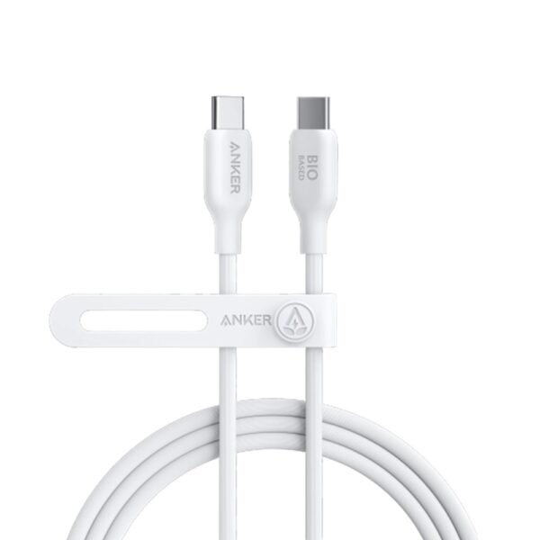 Anker 544 USB-C to USB-C Cable 140W -Bio-Based -6ft -White -A80F2H21