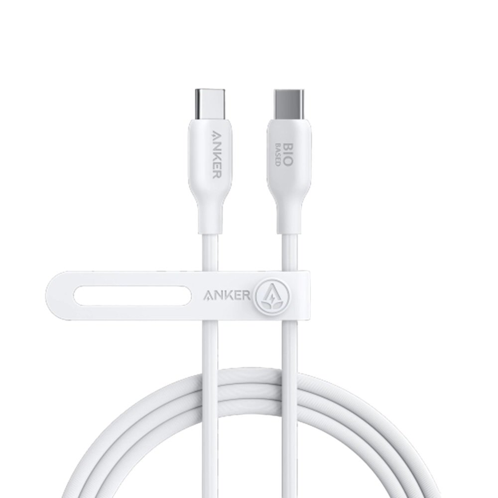 A80F1H21 Anker 544 USB-C to USB-C Cable 140W -Bio-Based -6ft -White -A80F2H21 - الصورة 1