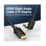 ⁦Vention AAQ HDMI 4K@60Hz Right Angle 270 Degree Cable, 3m⁩ - الصورة ⁦6⁩