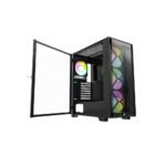 ⁦Montech AIR 1000 Premium Black ATX Mid Tower Case, 4-Fans⁩ - الصورة ⁦3⁩