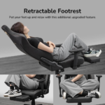 ⁦COUGAR Armor EVO S Gaming Chair Retractable Footrest – Orange, 120kg⁩ - الصورة ⁦2⁩