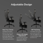 ⁦COUGAR Armor EVO S Gaming Chair Retractable Footrest – Orange, 120kg⁩ - الصورة ⁦3⁩
