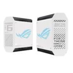 ⁦ASUS ROG Rapture GT6 Gaming Mesh WiFi 6 System Tri-band – White (2-Pack)⁩ - الصورة ⁦2⁩