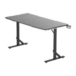⁦GamerTek Alpha Pro Gaming Desk Table with RGB Lighting, 140cm Black⁩ - الصورة ⁦3⁩