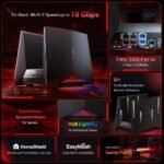 ⁦TP-Link Archer GE800 BE19000 Tri-Band WiFi 7 Gaming Router⁩ - الصورة ⁦5⁩