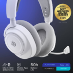 ⁦SteelSeries 61745 Arctis Nova 7P Wireless Gen 2 Gaming Headset with Mobile App Control, White⁩ - الصورة ⁦2⁩