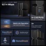⁦TP-Link Archer BE550 BE9300 Tri-Band Wi-Fi 7 Router, 2.5G⁩ - الصورة ⁦5⁩