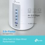 ⁦TP-Link Deco BE65 BE9300 Whole Home Mesh WiFi 7 System 2.5G, 1-Pack⁩ - الصورة ⁦3⁩