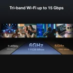 ⁦TP-Link Archer BE700 BE15000 Tri-Band WiFi 7 Router, 2.5Gbps / 10Gbps⁩ - الصورة ⁦4⁩