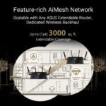 ⁦ASUS RT-BE88U BE7200 Dual-Band Performance WiFi 7 Extendable Router, 2.5G, 10G, SFP+⁩ - الصورة ⁦4⁩