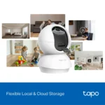 ⁦TP-Link Tapo C250 4K Pan/Tilt AI Home Security WiFi Camera⁩ - الصورة ⁦3⁩
