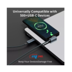 ⁦USB-C 4.0 Cable 40Gbps 8K PD240W L Right Angle, 1m⁩ - الصورة ⁦2⁩