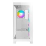 ⁦AZZA CSAZ-570 COVE WHITE Mid Tower Gaming PC Case – 4-Fans⁩ - الصورة ⁦2⁩