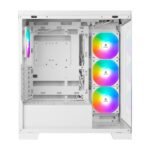 ⁦AZZA CSAZ-570 COVE WHITE Mid Tower Gaming PC Case – 4-Fans⁩ - الصورة ⁦3⁩