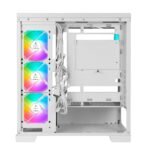 ⁦AZZA CSAZ-570 COVE WHITE Mid Tower Gaming PC Case – 4-Fans⁩ - الصورة ⁦4⁩