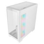 ⁦AZZA CSAZ-570 COVE WHITE Mid Tower Gaming PC Case – 4-Fans⁩ - الصورة ⁦5⁩