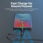 ⁦Vention USB-C to USB-A 3.0 Fast Charging Data Sync 3A Cable, 1.5m⁩ - الصورة ⁦5⁩