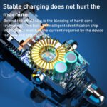 ⁦شاحن سيارة بمنفذين USB بقدرة 15 واط من سلسلة ويكوم WP-C40 فانجارد - أسود⁩ - الصورة ⁦5⁩