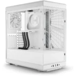 HYTE Y40 S-Tier Aesthetic ATX Mid Tower PC Case, White (2-Fans)