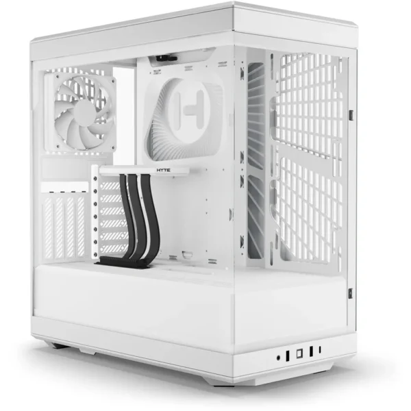 HYTE Y40 S-Tier Aesthetic ATX Mid Tower PC Case, White (2-Fans)