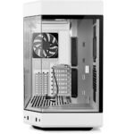 ⁦HYTE Y60 Modern Panoramic Dual Chamber ATX Mid Tower PC Case, White (3-Fans)⁩ - الصورة ⁦2⁩