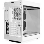 ⁦HYTE Y60 Modern Panoramic Dual Chamber ATX Mid Tower PC Case, White (3-Fans)⁩ - الصورة ⁦6⁩