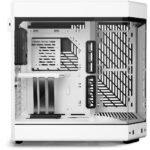 ⁦HYTE Y60 Modern Panoramic Dual Chamber ATX Mid Tower PC Case, White (3-Fans)⁩ - الصورة ⁦3⁩