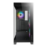 ⁦AZZA CSAZ-570 COVE BLACK Mid Tower Gaming PC Case – 4-Fans⁩ - الصورة ⁦2⁩