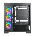 ⁦AZZA CSAZ-570 COVE BLACK Mid Tower Gaming PC Case – 4-Fans⁩ - الصورة ⁦4⁩