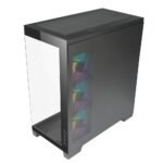 ⁦AZZA CSAZ-570 COVE BLACK Mid Tower Gaming PC Case – 4-Fans⁩ - الصورة ⁦5⁩