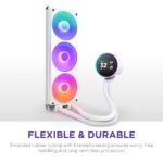 ⁦إن زي إكس تي كراكن إيليت 360 آر جي بي في2 مبرد سائل متكامل بحجم 360 مم مع شاشة آي بي إس إل سي دي مقاس 2.72 بوصة⁩ - الصورة ⁦10⁩