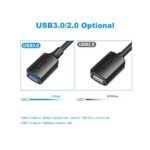 ⁦Jasoz D114 USB 3.0 Extension Cable USB-A Male Female , 0.5m⁩ - الصورة ⁦5⁩
