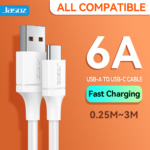 ⁦Jasoz D117 USB-A to USB-C 6A Fast Charging Cable, 1m⁩ - الصورة ⁦2⁩