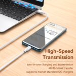 ⁦Jasoz D117 USB-A to USB-C 6A Fast Charging Cable, 1m⁩ - الصورة ⁦5⁩