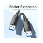 ⁦Jasoz D118 USB 3.0 Cable USB-A Male Male , 1.5m⁩ - الصورة ⁦4⁩