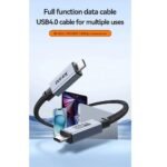 ⁦Jasoz D119 USB 4.0 Cable USB-C Male to Male 8K @60Hz Display, PD 240W Fast Charging, 40Gbps, 2m⁩ - الصورة ⁦4⁩