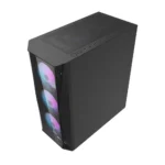 ⁦darkFlash DK352 Plus Mid Tower ATX PC Case, 4-Fans, Black⁩ - الصورة ⁦3⁩