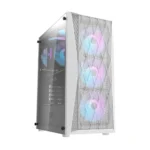darkFlash DK352 Plus Mid Tower ATX PC Case, 4-Fans, White