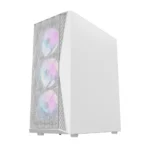 ⁦darkFlash DK352 Plus Mid Tower ATX PC Case, 4-Fans, White⁩ - الصورة ⁦7⁩