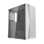 ⁦darkFlash DK352 Plus Mid Tower ATX PC Case, 4-Fans, White⁩ - الصورة ⁦4⁩