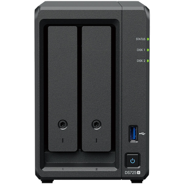 Synology DiskStation DS725+ 2-Bay NAS Enclosure Case, 2.5GbE