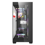 ⁦darkFlash DS900 Mid Tower ATX PC Case, 7-Fans, Black⁩ - الصورة ⁦6⁩